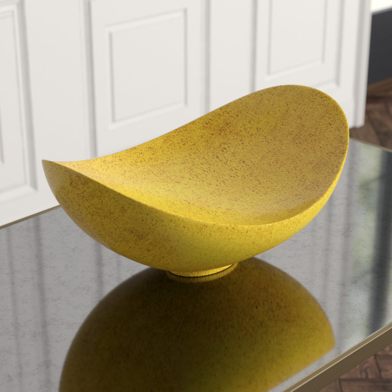 Global Views Ceramic Oval Contemporary Decorative Bowl & Reviews Perigold